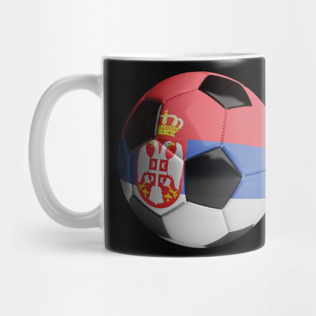 Serbia Soccer Ball by reapolo